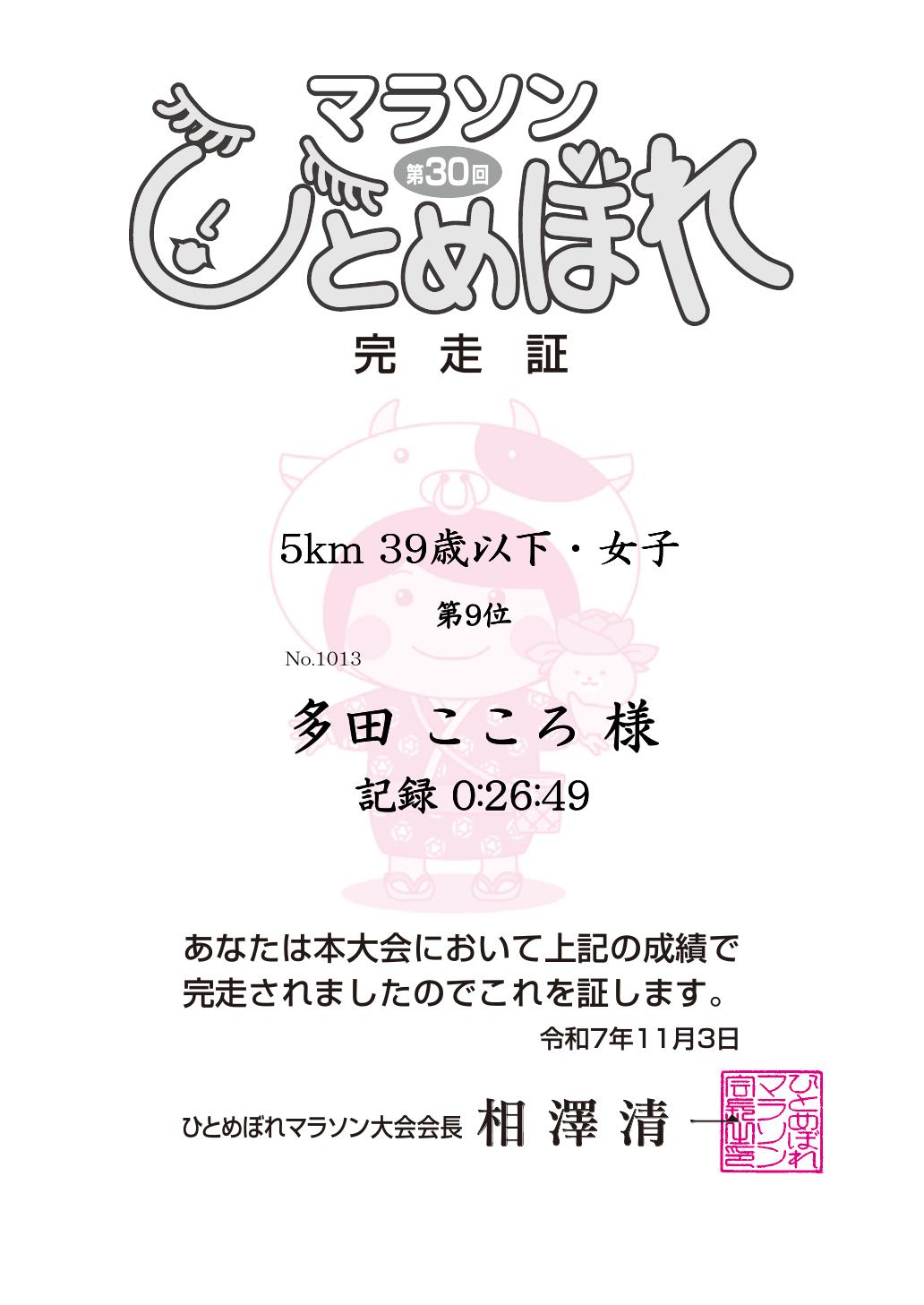記録証