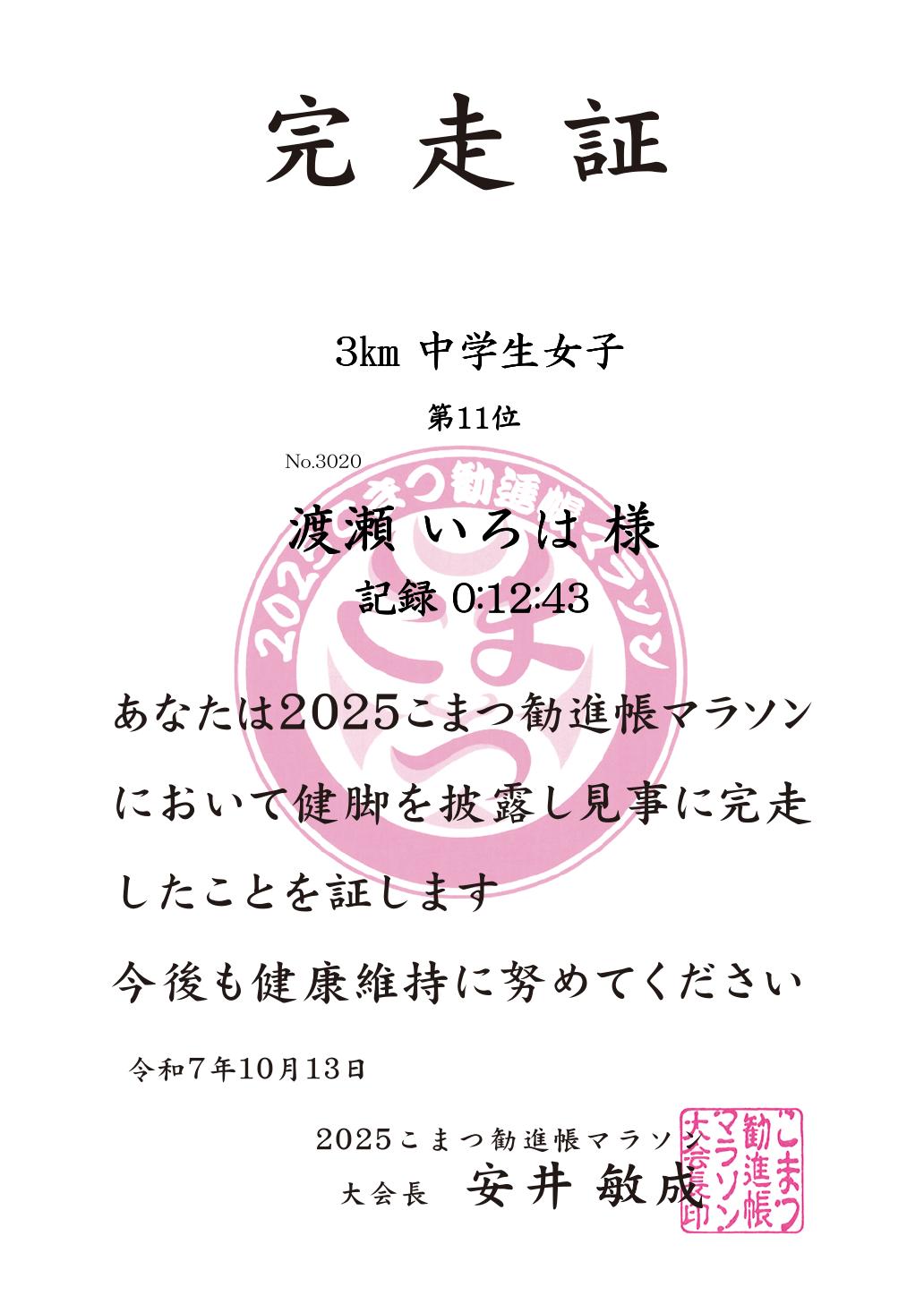 記録証