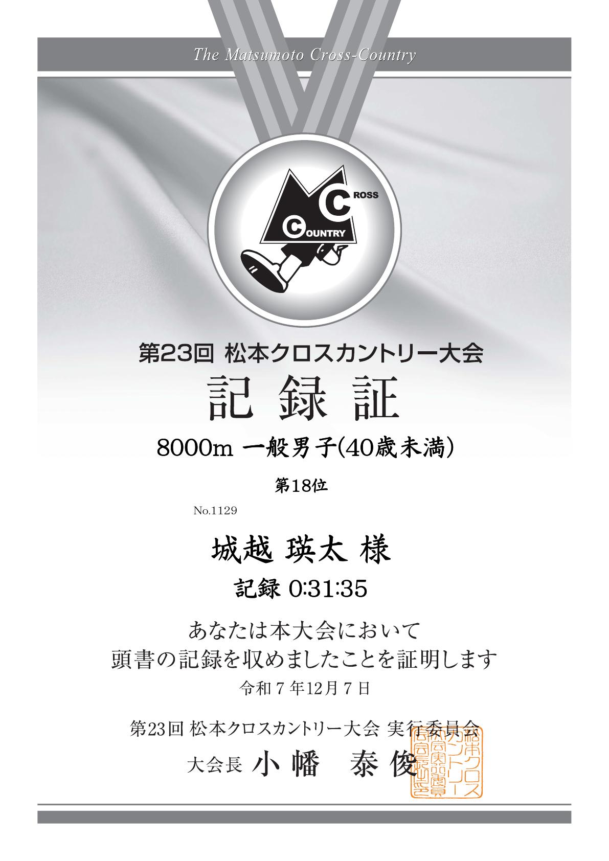 記録証