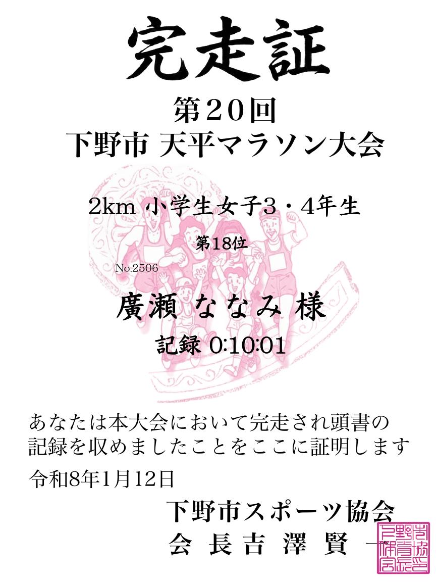 記録証